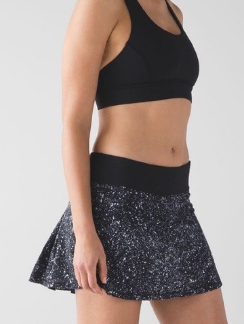 Lululemon Athletica Black And White Skort Size 10